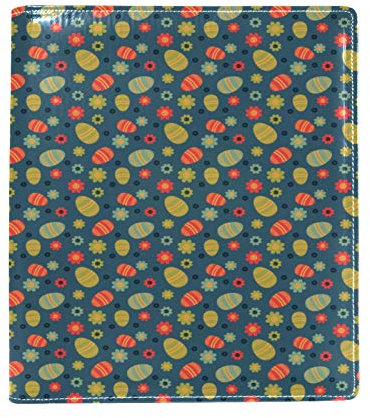 Dehnbarer Bucheinband, Sonnenblume und Osterei, passend für die meisten Hardcover-Lehrbücher bis 22,1 x 16 cm, selbstklebender Stoff, Schulbuchschutz, waschbar und wiederverwendbar