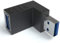 JAMEGA - USB 3.0 Winkel Adapter 90° Grad Winkeladapter | USB A Stecker zu USB A Buchse USB Winkelstecker Kupplung kompatibel mit Allen USB Kabeln