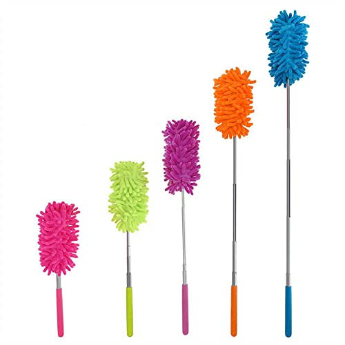 Microfiber Duster 75cm Extendable Feather elescopic With PoleTelescoping Dusting Wand Flexible Retractable Handle Adjustable For High Ceilings Hand Wool Furniture Cars Electronics Lamps Corners 1PC