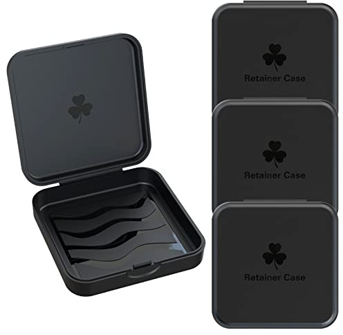 Tooth Bar Tin Dento Box Scanning Box (Also for Cube Rail, Crisp Rail) 4 Pieces KFO Box (Black)