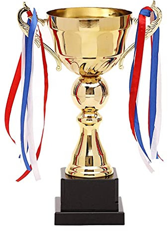 Trophäe, Metall, Goldener Champion, Sport, Basketball, MVP A, der mit Sport-Champions-League-Preisen gekennzeichnet Werden kann (Gold, 12 x 30 cm)