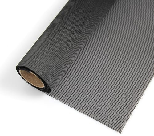 Rouleau Toile moustiquaire Anti-Pollen Noire - Moustiquaire recoupable Anti-Insecte (1m x 5m)