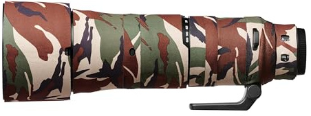 easyCover - Lens Protection Camouflage Cover - Objektivschutz - Schutz für Ihr Kameraobjektiv - Geeignet für Nikkor Z 180-600mm f/5.6-6.3 VR - Grüne Camouflage