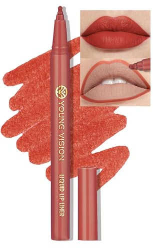 Jutqut Wasserfester Lipliner, Lippenstift Long Lasting, Waterproof Wischfest Lip Liner, Matte Liquid Lippenkonturenstift, High Pigmented Makeup Lip Pencil, Smooth Lippenliner, natürlich Lipstick, 05