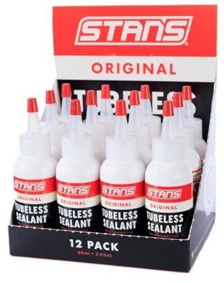 NoTubes Stan's Original Tubeless Tyre Sealant 12 X 60ml, Sigillante per Pneumatici Unisex, Blu