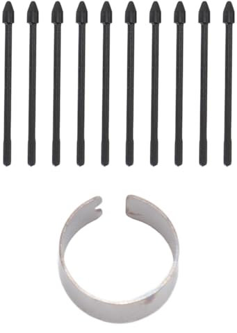 10PCS EMR Digital Pen Tips, ABS Replacement Nibs for Remarkable 1 2, Note 10/10 Plus/20/20, S6 Lite, S7, Pen2, Lumi2, Note Air2, Nova Air C, with Tool (Black)