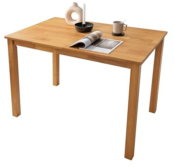 Woodroom Kota Esstisch aus Massivholz 110 x 70 cm, Eiche-Optik, kompakter Tisch für kleine Räume
