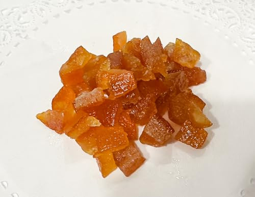 Le Delizie di Nonna Maria, Cubetti di Arancia 12 mm x 12 mm GR 800 Frutta Candita con frutta lavorata dal fresco e proveniente dalle campagne Calabresi