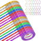 Bomtop 50 Rollen Ringelband Geschenkband, 5mm x 500M Geschenkbänder für Geburtstag Luftballons Schleifenband zum Basteln Geschenkverpackung Dekoband für Geburtstag Geschenk Weihnachten Hochzeit Party