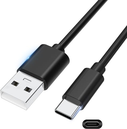 Toxaoii USB-C-kabel, mikrofonkabel, laddkabel, kompatibel med Logitech G Yeti GX, Fifine AmpliGame A6, HyperX QuadCast S, SoloCast, Tonor TC30 (200 cm)