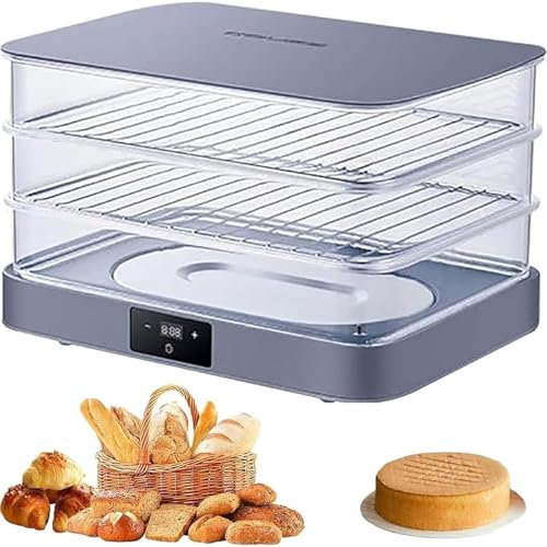 Máquina De Prueba De Masa Eléctrica, Máquina Fermentación Pan 40L, 20~45 ° C Temperatura Ajustable, Sincronización 1 Minuto-24 H, Humidificación Automática, Uso Doméstico