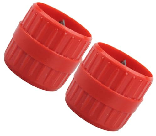 NUOBESTY 2piezas Máquina De Biselado Escariador Interior y Exterior Herramienta De Desbarbado Para Tubos De Protector De Conexión