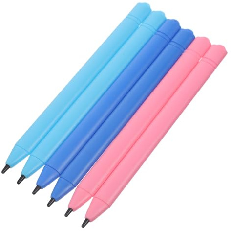 Stylet pour Tablette LCD 6 Pièces Abs Écriture Fluide Écrans Tactiles | Caoutchouc Électroconducteur, Format Portable, Compatibilité, Usage Tablette D’écriture 4, 8 Pouces