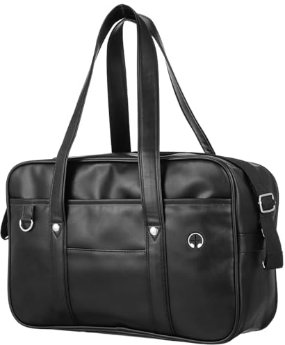 VANZACK Sac D'Uniforme Japonais Cartable Femme En Pu Sac À Main Unisexe École Mallette À Bandoulière Pour Ordinateur Capacité 40.00 X 26.00 X 12.00 Cm