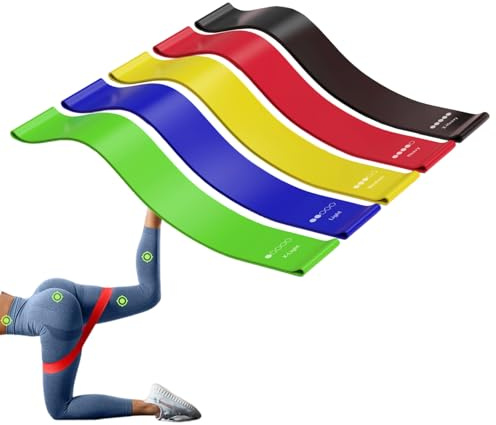 Ensemble de bandes de résistance élastiques pour la maison, la gym, le fitness – Bandes d'exercice professionnelles – pour hommes, femmes, garçons, jeunes, adolescents, athlètes, mari, fils, fille