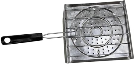 Oshhni Grille- de Camping, Grille- pour Poisson, Accessoires de Gril, Grille de Cuisson avec poignée pour randonnée, Rassemblement, pêche