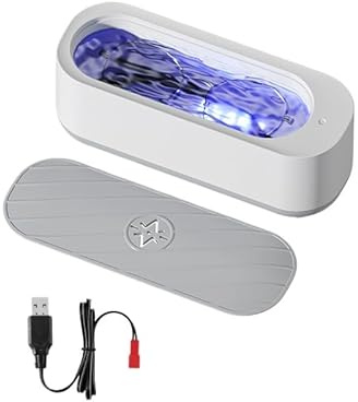 Micmetago Ultraschallreiniger für Brillen, Kopfhörer und Schmuck | 3-in-1 Reinigungsgerät mit Ultraschall-Technologie | Tiefenreinigung & Hygienische Pflege | Ideal für Alltagsgegenstände