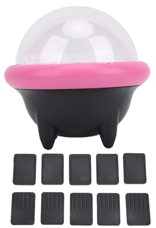 10 spelkortshållare Bärbar lagringsorganisator för handhållen konsol Skyddsfodral med anti-skrapa design (Rosa Schwarz)
