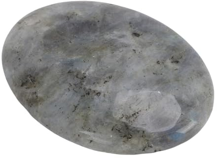 OEBUAFI Piedra de Palma de Cristal Piedra de Preocupación de Ansiedad de Confort 7,5 Cm Cristal Ovalado Pulido para Meditación Yoga con Acabado Liso (brillante)