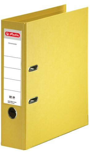 Herlitz 10834331 Ordner maX.file protect+ A4, 8 cm (Gelb)