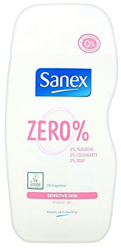 Sanex Zero% Shower Gel Sensitive Skin 225 ml (Pack of 2)