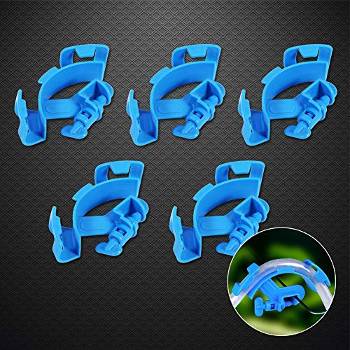 5PcsAquarium Pipe Holder Adjustable Plastic Fish Tank Filtration Water Pipe Holder Filter Hose Holder Water Tube Clamp Mounting Clip