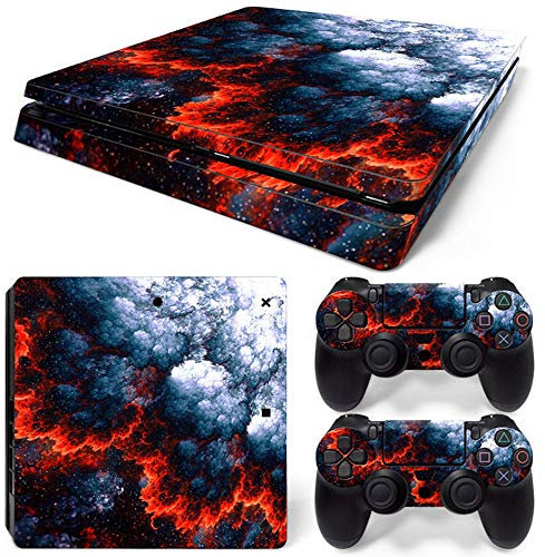 Handy Skin Aufkleber für Playstation 4 Slim Magma PS4 S Konsole & Controller Skins Wrap Vinyl Sticker Sticker Sticker Sticker Cover