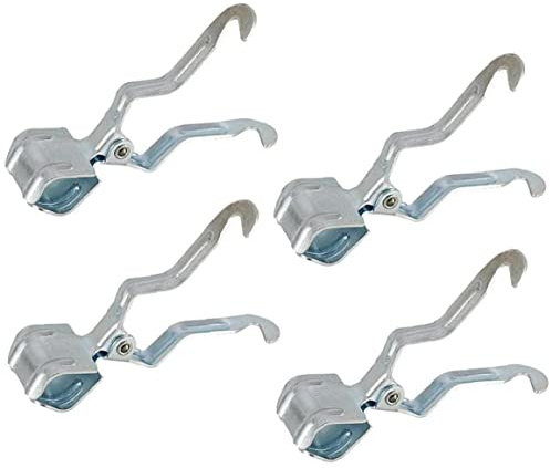 Sanfly 4 Pack Metal Iron Clamp Multi-functional Tent Poles Outdoor Clip Camping Equipment Lamp Hanger Hook