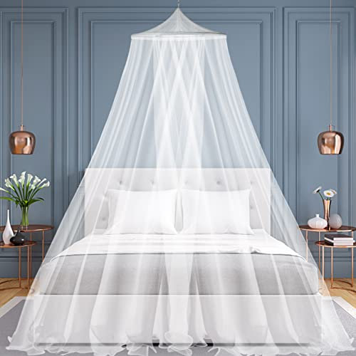 Moskitonetze Bett,moskitonetz doppelbett,Reise Mückennetz bett,Hängendes Moskitonetz für Kinderbett,Insektennetz Baldachin für Hängematte Zuhause Reisen Camping Insektenschutz(60*250*1050cm, weiß)