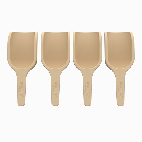 4 mini palas naturales para juego sensorial | Silicona para niños | Palas para juego sensorial | Accesorios para cocina de barro | Desde 10 meses | Accesorios Tuff Tray