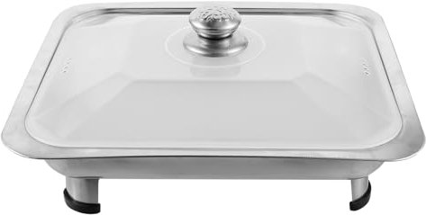 BESTonZON Chafing Dishes Buffet Set Stainless Steel Chafers Food Warmer Trays Catering Serve Chafer Foods Tray with Lid for Wedding Parties Banquet Catering Events