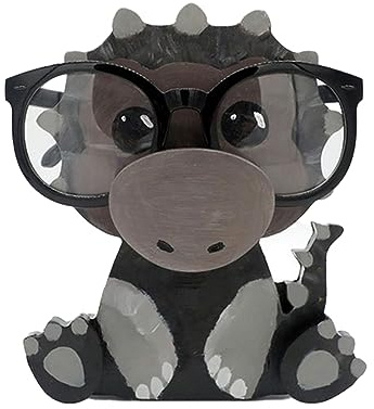 EBbels Brillenhalter Aus Holz, Kreativer Haustier Brillenhalter, Handgefertigter Tierform Brillenständer, Sonnenbrillen Display Für Zuhause, Büro, Dekoration, Zubehör (Dinosaurier)