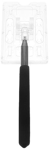 Supvox Einparkhilfe Teleskopstange für Auto Parkplatz Zahlung Kartenhalter Kfz Pkw Parkkarte Mautstange Kontaktlose Bezahlen Greifer Werkzeug für Parken Gebühren Zahlungsrute