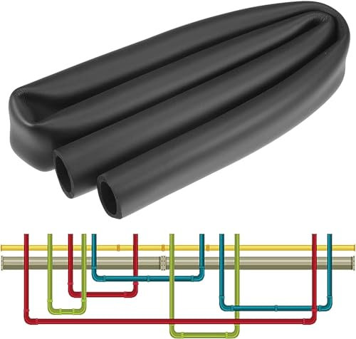 Schaumstoffrohr, Schaumstoffrohrisolierung, Rohris Rohrisolierung aus Schaumstoff, Innendurchmesser 32 mm, 50 mm, 76 mm, 90 mm, 110 mm, Schutz von Rohren und Wärmeschutz, Frostschutzmittel (Größe: T 1