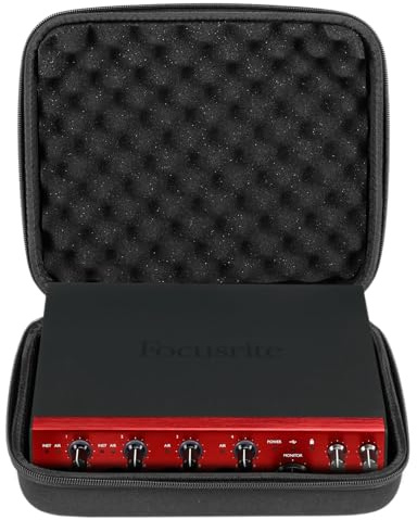 UDG Creator Focusrite Scarlett 2i2/4i4 4e génération/Clarett+ 4Pre/2Pre Coque Rigide Noir