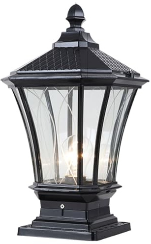 bolardo Luces outdoo Poste de jardín Impermeable al Aire Libre Luz de bolardo, lámpara de Columna Decoración de Aluminio Linterna de Pilar Lámparas de estigma Paisaje Moderno PIL