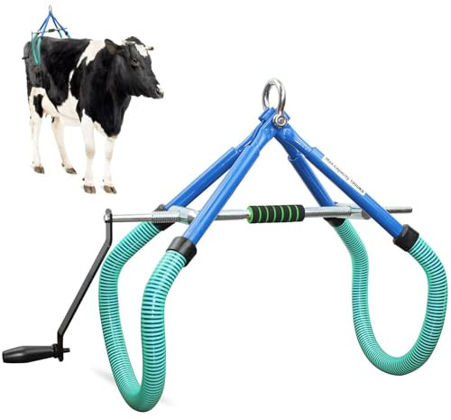 WENNEWU Outil RéGlable De Pince De Levage De Hanche De Vache, Dispositif D'Assistance Au BéTail en Acier Inoxydable, Aide à La Dystocie pour Les Bovins Laitiers De Ferme,Vert