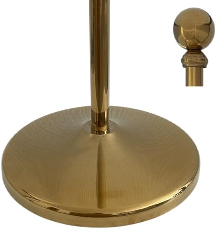 Pied pour drapeau avec mât et épandeur en inox finition dorés. Poids pied 3,0kg. Mât avec pointe boule. Hauteur max. 250cm. Idéale pour drapeaux d’intérieur, bureaux et salles de réunion. Code C7-B