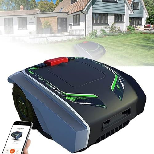 JJENXYYDS Tagliaerba Elettrico Senza Fili 18-RM,Potatura efficiente Telefono Cellulare Pianificazione Percorso Rasaerba Robot da Prato Leggero,Silenzioso,Facile da Us,per Prato/Giardino