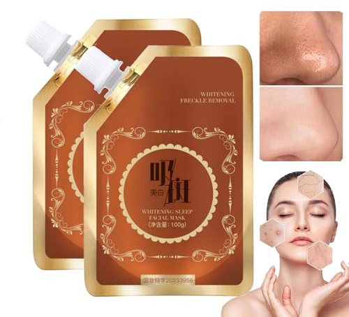 Anti-Blemish Anti-Aging Anti-Wrinkle Tear-Off Mask,Juelreou Freckle Removal Mask,Blemish & Blackhead Removal Mask,Beautykomi Sleep Facial Mask,Korean Collagen Peel off Gesichtsmaske Hautpflege (2PC)