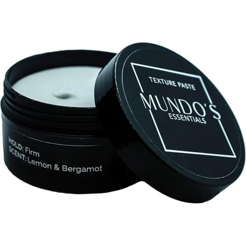 MUNDO'S GROOMING Hair Styling Texture Paste for Firm Hold With A High Shine And Slick Look – Ideal for Short and Long Hair, Strong Hold,Flexible & Non-Greasy - 100g