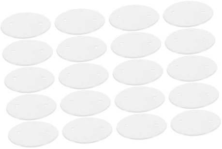 Homoyoyo 20pièces Plaque De Couverture Ronde Pour Plafond Et Mur Cache Électrique Blanc Design Plat Pour Ouverture De Boîtier Octogonal Gestion Des Fils Et Accès Rapide