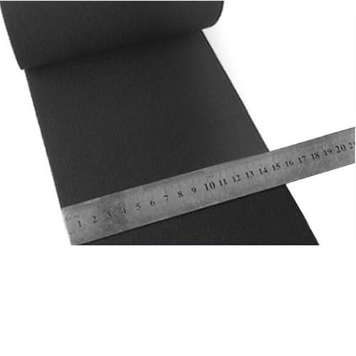 Bandas Elásticas Planas para Vestidos/Faldas Banda elástica de goma negra for coser, 10 cm, 15 cm o 20 cm de ancho, cinta elástica de ganchillo, material for hacer cinturones y corsés(1 METER_15CM)