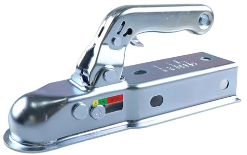 Universal Anhängerkupplung 60mm Vierkant Anhängerkupplung 800kg, verzinkte Kugelkupplung 50mm für PKW Anhänger, Wohnwagen und Bootsanhänger