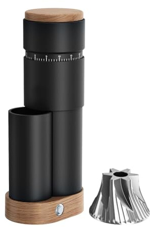 Jnchdghwa Molinillo de Café con Muelas Cónicas, Molinillo Eléctrico Portátil, Molinillo de Espresso con Ajustes de Molienda Continuos.