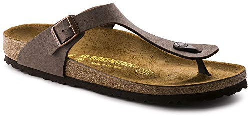 BIRKENSTOCK Classic Gizeh Birko-Flor 43751, Zehentrenner, Braun (Mocca 650), 42 EU (8 UK)
