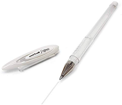 H Dupont DUS0266C - Signierstift - Seidenmalstift, Spitze fein, für Seidenmalerei und DIY-Projekte, Weiß, 1 Stück