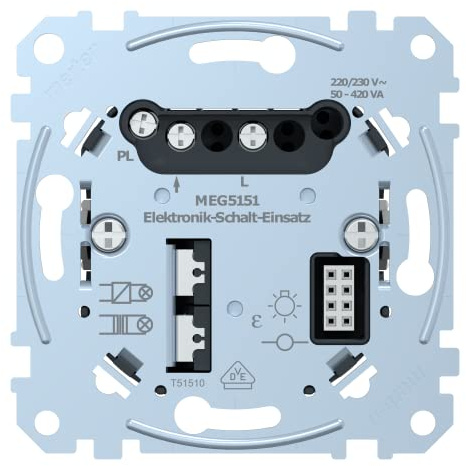 Schneider Electric Merten Elektronik-Schalt-Einsatz, 1-fach, MEG5151-0000 | Unterputz, 50-420 VA