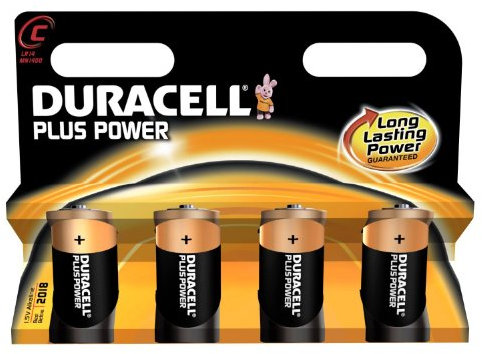 DURACELL Lot de 3 Blisters de 4 Piles Plus Power MN1400 Baby C LR14