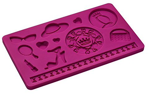 Lurch 86400 Shopping Queen FlexiForm Prägematte Lena Silikon, rosa